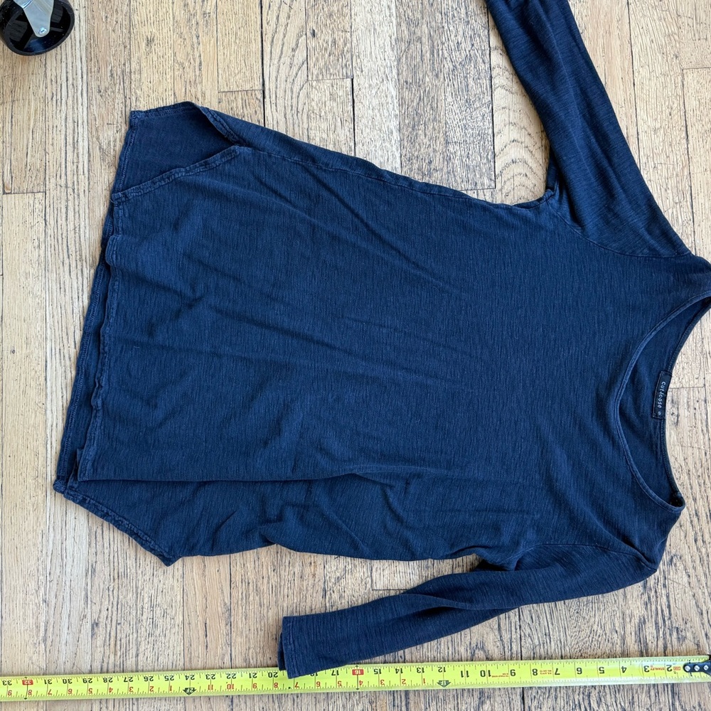 Culposo Black Long Sleeve Tee Size Small Soft Lightweight Minimalist